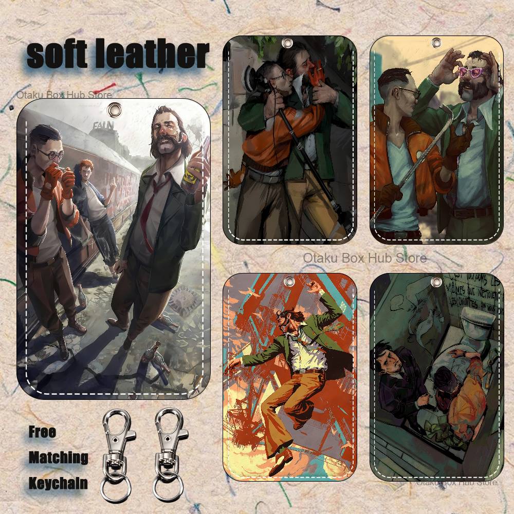 Leatherwork Keychain - Game D-Disco E-Elysiums Holder Keychain For