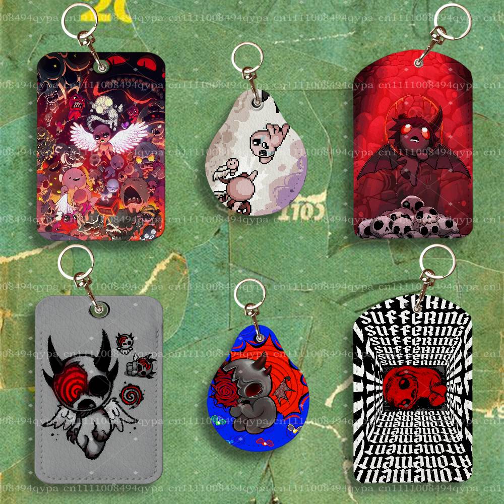 Leatherwork Keychain - The B-Binding Of Isaac Keychain Card