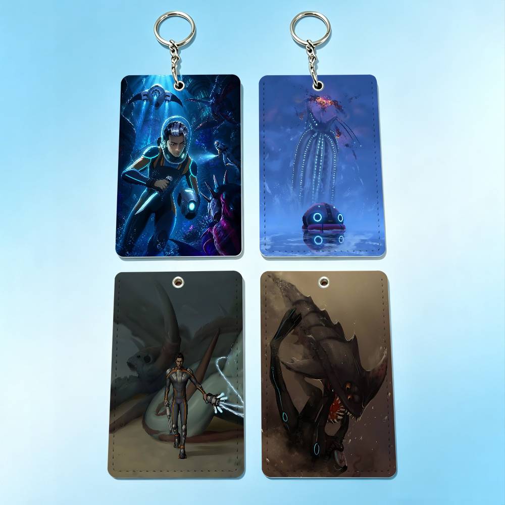Leatherwork Keychain - Hot Game S-Subnautica 2 Badge Holder