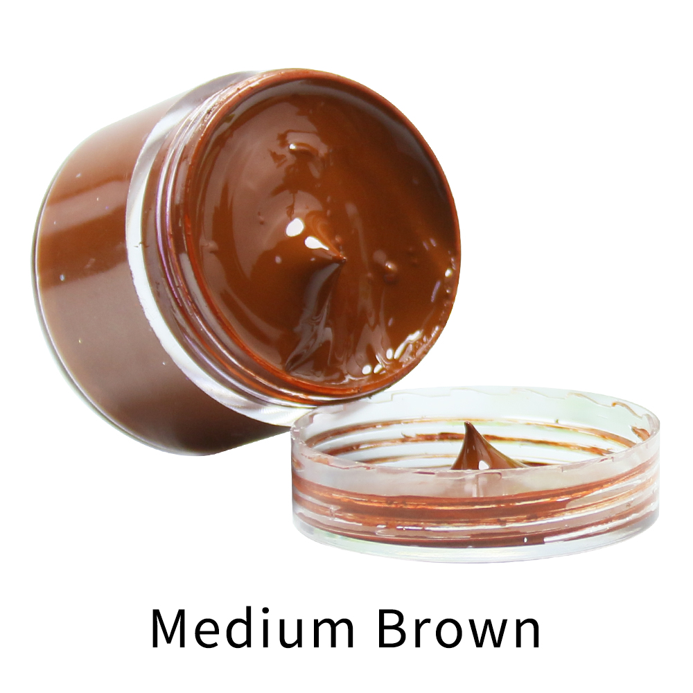 Leather Dye Finish - Medium Brown Leather Dye Paint Oily