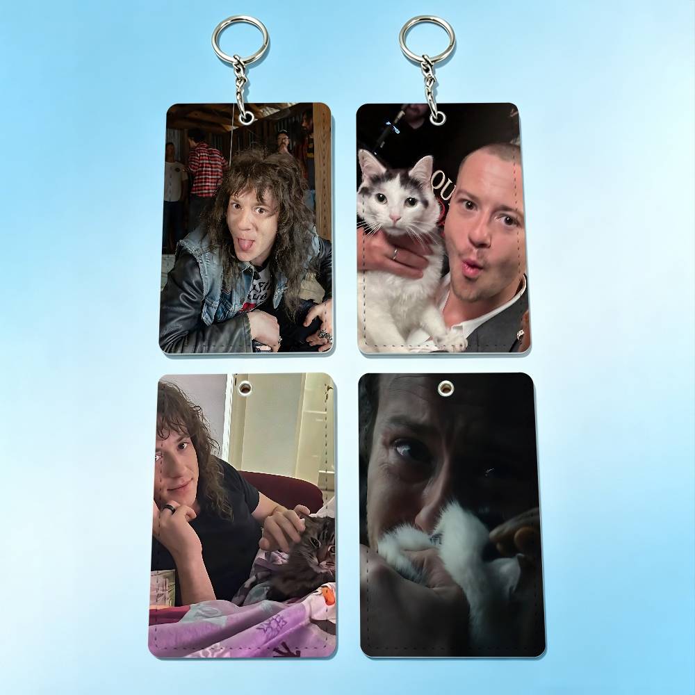 actor J-Joseph Quinn Cat Badge - Leatherwork Keychain review and price