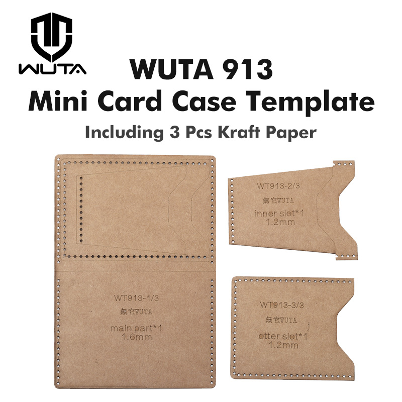 WUTA 913 Mini Card Case Kraft  - Leatherwork Patterns review and price