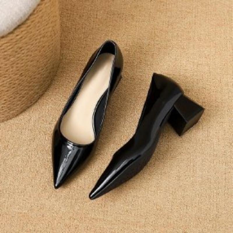 2026 Spring Autumn New Patent  - Leather Work Women Shoes review and price