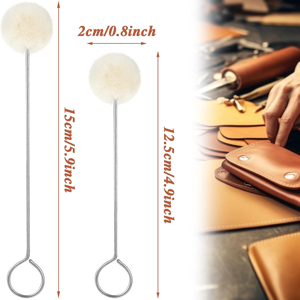 10/30pcs Leather Wool Balls Pa - Leather Dye Finish review and price