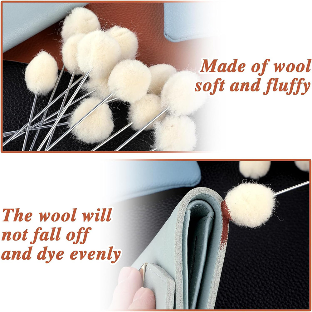 10/30pcs Leather Wool Balls Pa - Leather Dye Finish review and price