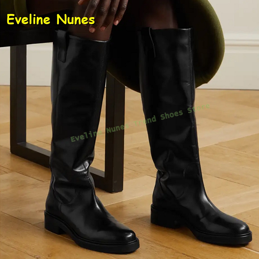 Black Leather Knee High Riding - Leather Work Women Shoes review and price