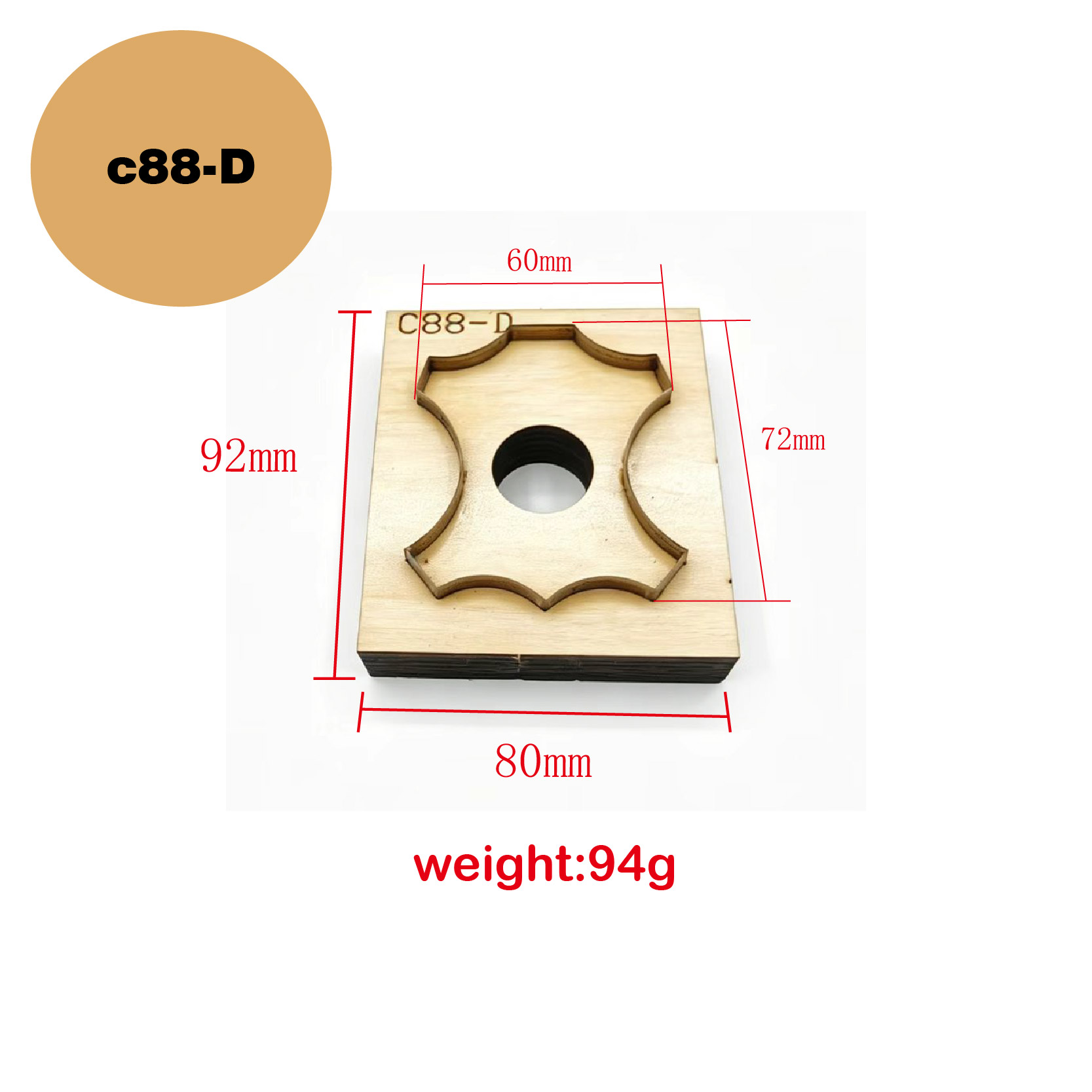 C88 Quadrilateral Floral Leath - Leatherworking Equipment review and price