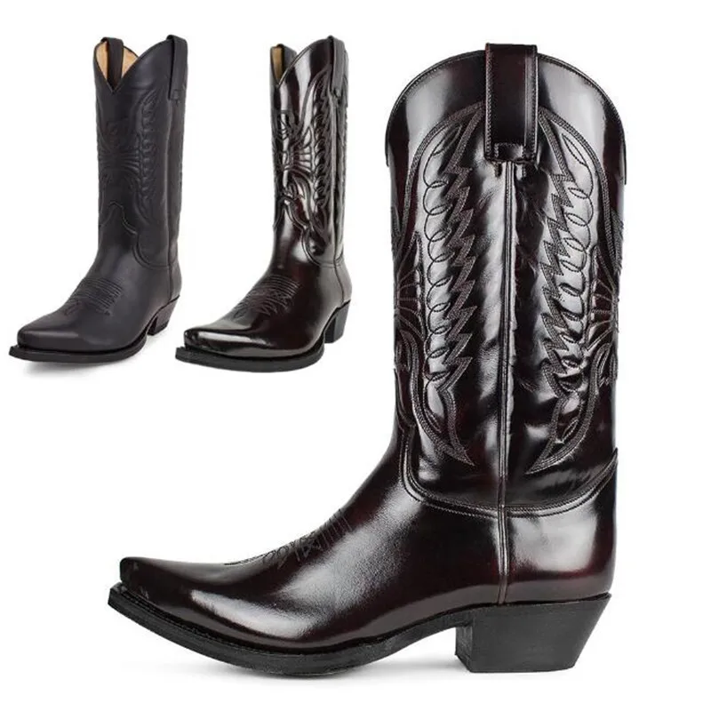 Cowboy Men Women Country Vinta - Leather Work Women Shoes review and price