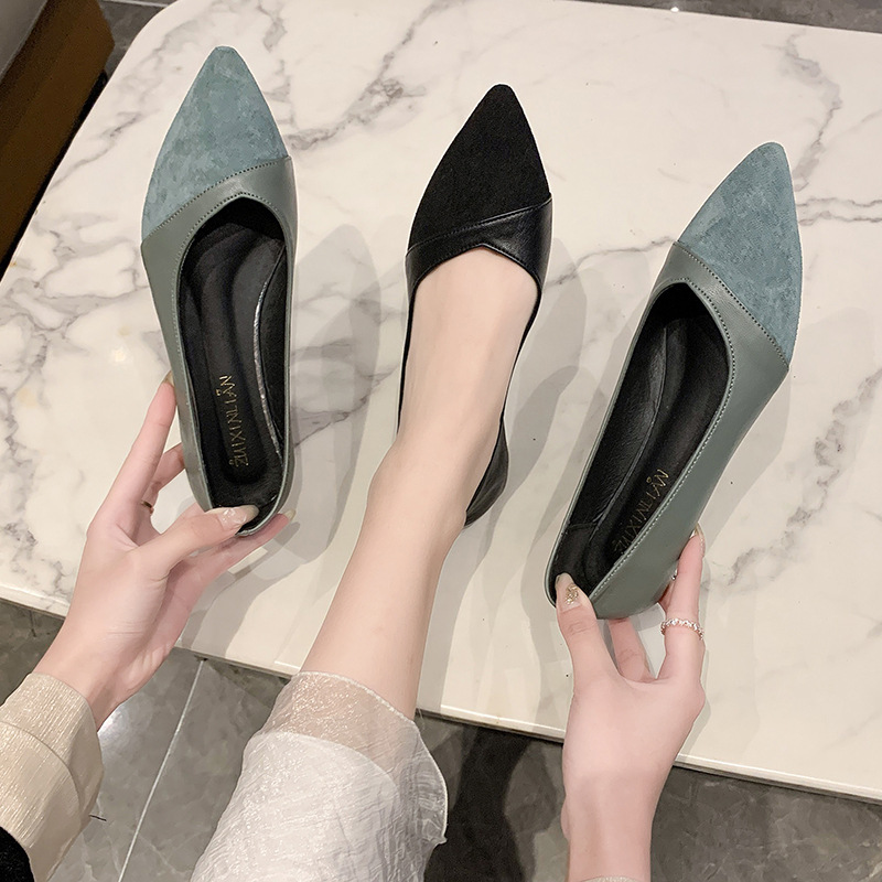 Flat black leather shoes for w - Leather Work Women Shoes review and price