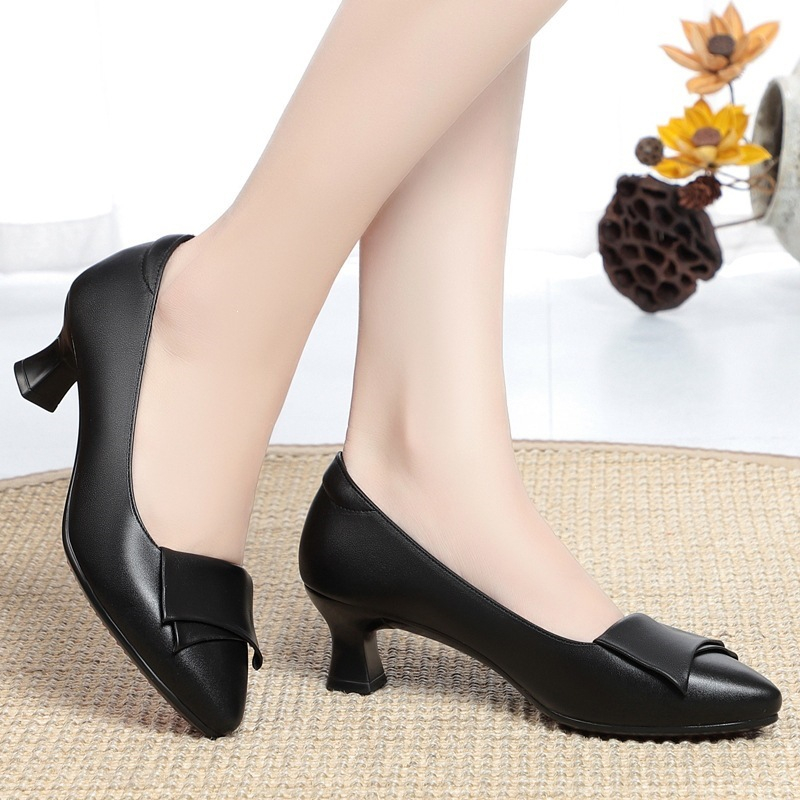 Spring Autumn Genuine Leather  - Leather Work Women Shoes review and price