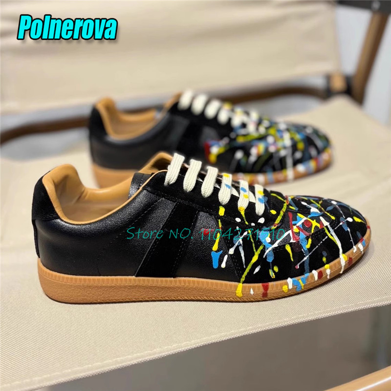Summer Trendy Casual Sneakers  - Leather Dye Finish review and price