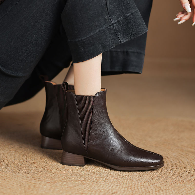 NEW Autumn Women Boots Genuine - Leather Work Women Shoes review and price