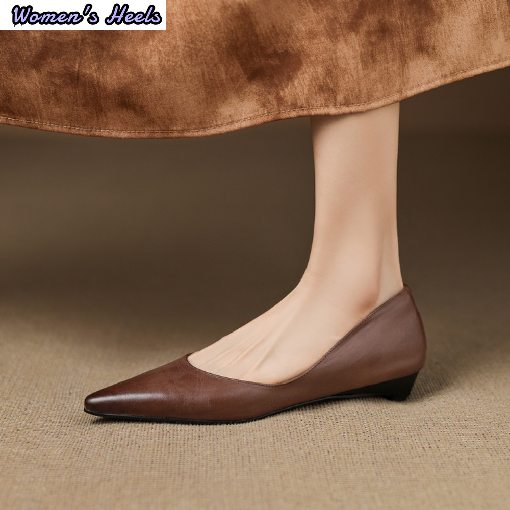 French Elegant Low Heel Pointe - Leatherwork In French review and price