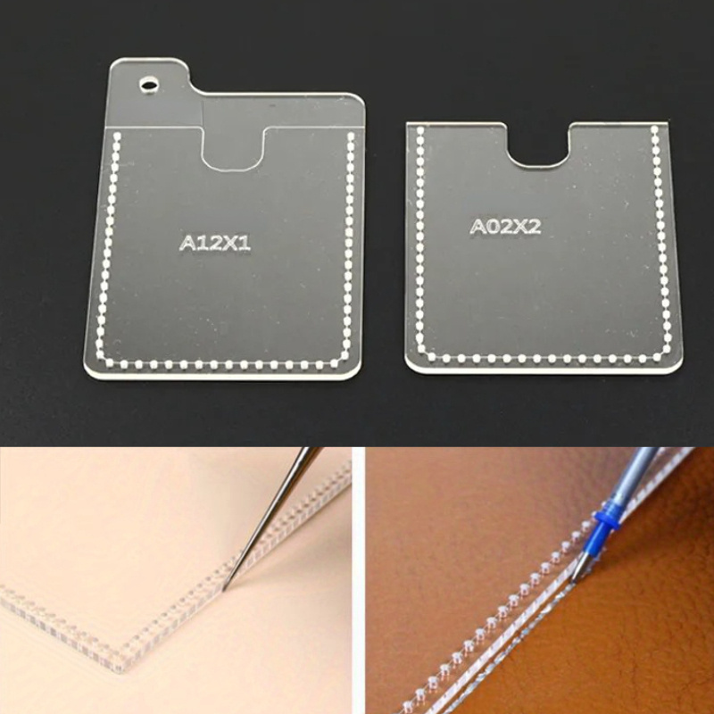 2pcs/set DIY Leather Card Cove - Leatherwork Patterns review and price