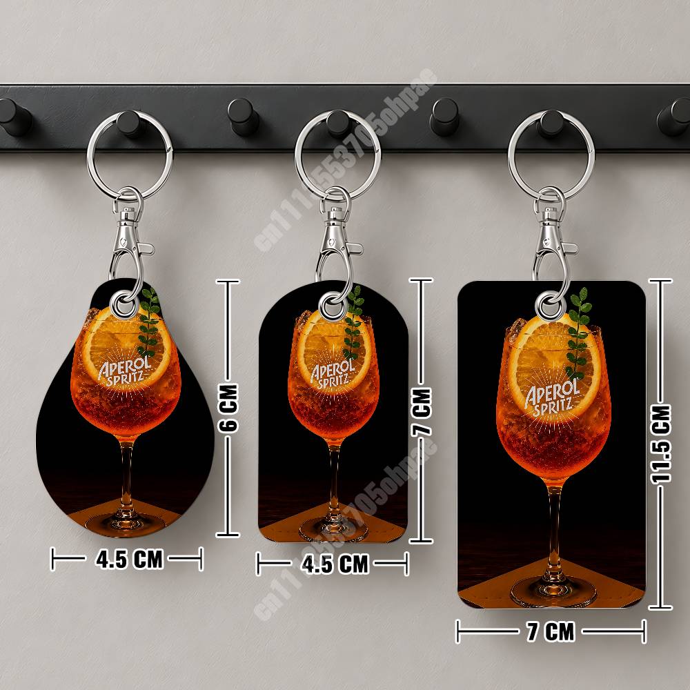 Orange Prosecco A-Aperol S-Spr - Leatherwork Keychain review and price