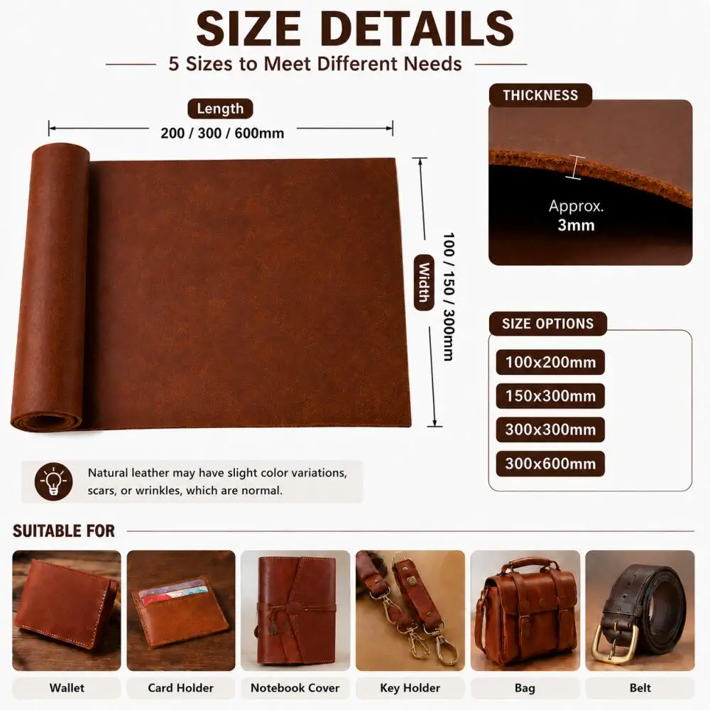 1pc Veg Tan Cowhide Leather Sh - Veg Tan Leather Hide review and price